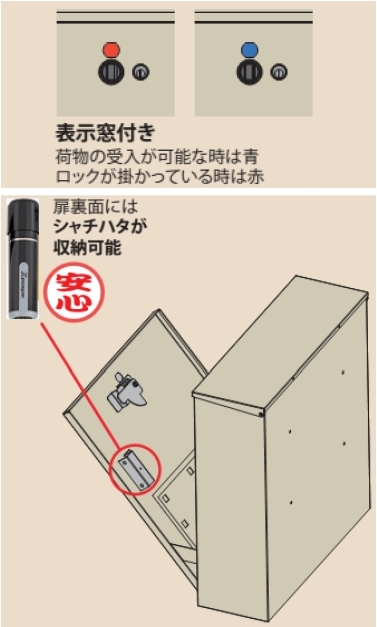 グリーンライフ メール便ポスト 兼用 宅配ボックス TFH-75S