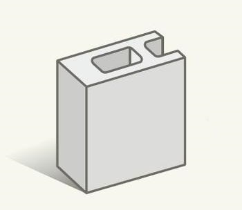 基礎ブロック (10cm 重量) × 6個