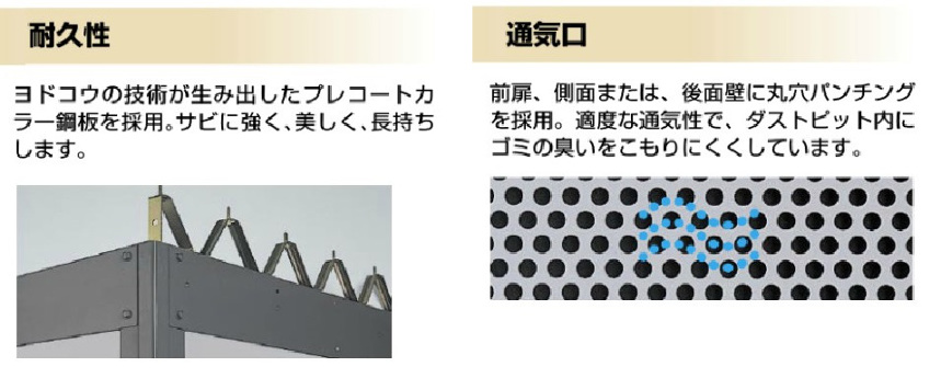 メーカー公式ショップ】 ヨド物置 ダストピット DPF-3725 Fタイプ DPF型 間口3m73cm ×奥行2m53cm 一般型 ゴミ収集庫 集合住宅 用