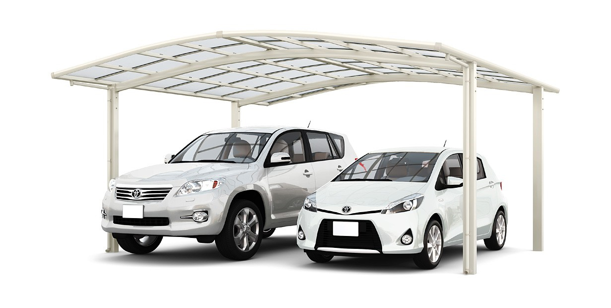 LIXILカーポート ネスカR (2台用) 標準柱( H22)42-50型 LIXILカーポート ネスカR (2台用) 標準柱( H22)42-50型