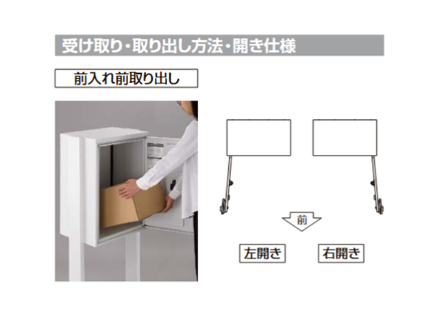 LIXIL宅配ボックスKT 据置仕様 スタンダードタイプ 左開き | セイリー