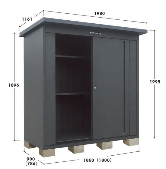 マツモト物置 INVADER IVD-2【組立完成価格】 | セイリーハウス