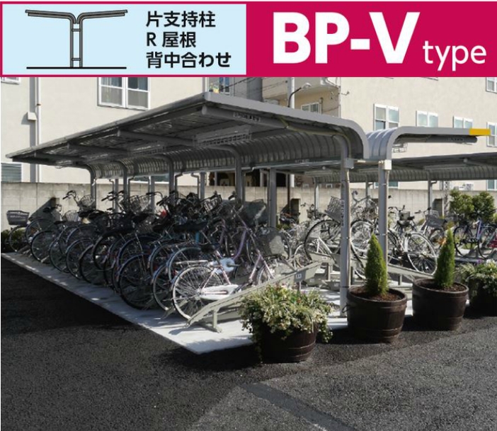 イナバ　片支持柱・背中合わせ 追加棟(2棟目以降) 基礎(埋め込み方式)　BP-24VUL