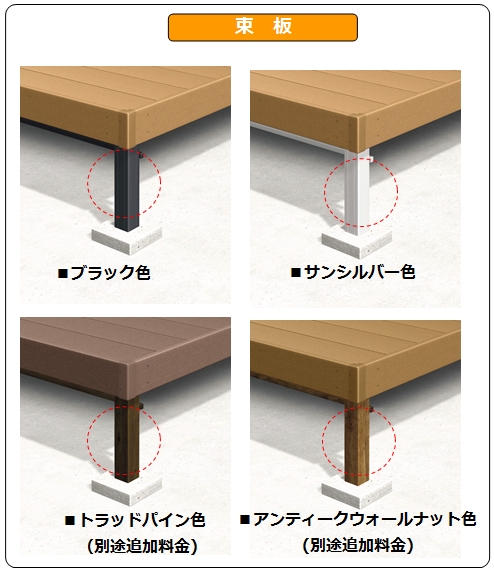 人工木デッキ　ひとと木２　3尺5間　基本セット(床板) 標準タイプ